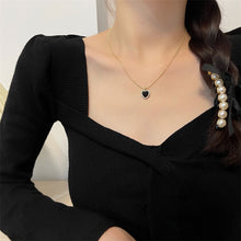 Laden Sie das Bild in den Galerie-Viewer, Schwarze Liebeskette aus Zirkon