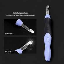 Laden Sie das Bild in den Galerie-Viewer, 9 in 1 Häkelnadel-Kit mit LED-Leuchten