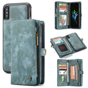 2 in 1 Magnetische Brieftasche Abnehmbare Hülle für Telefon