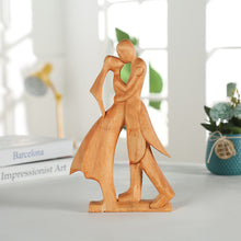 Laden Sie das Bild in den Galerie-Viewer, Kreative Moderne Paar-Holzstatue