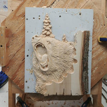Laden Sie das Bild in den Galerie-Viewer, Tier Dekoration Handwerk aus Holz