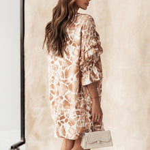 Laden Sie das Bild in den Galerie-Viewer, Damen Hemdkleid