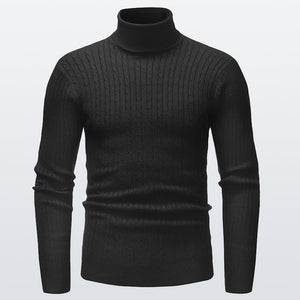 Gestrickter Rollkragenpullover für Herren