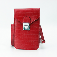 Laden Sie das Bild in den Galerie-Viewer, Handytasche Mit Krokodil Textur