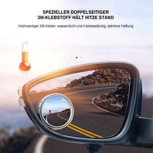 360° drehbarer kleiner runder Spiegel (2 Stück)