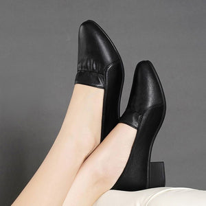 Rutschfeste Lederschuhe Mit Weicher Sohle Für Damen