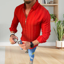 Laden Sie das Bild in den Galerie-Viewer, Gestreiftes Langärmliges T-Shirt mit Aufdruck