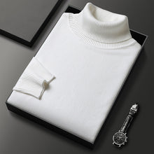 Laden Sie das Bild in den Galerie-Viewer, Einfarbiger Eleganter Rollkragenpullover für Herren