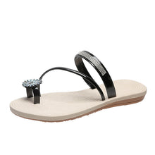 Laden Sie das Bild in den Galerie-Viewer, Sommer glänzende Strass Sandalen