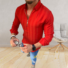 Laden Sie das Bild in den Galerie-Viewer, Gestreiftes Langärmliges T-Shirt mit Aufdruck