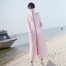 Laden Sie das Bild in den Galerie-Viewer, Damen Sommer lange Sonnenschutzkleidung aus Eisseide