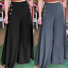 Laden Sie das Bild in den Galerie-Viewer, Damen Sommerhose mit hoher Taille und weitem Bein