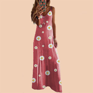 Kleid mit Gänseblümchen-Print