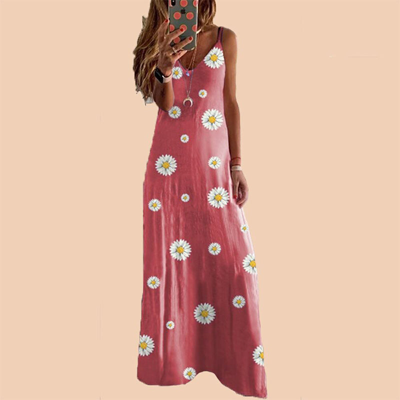 Kleid mit Gänseblümchen-Print