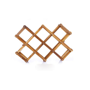 Klappbares Weinregal aus Holz