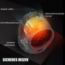Laden Sie das Bild in den Galerie-Viewer, Mini Elektrischer Lufterhitzer