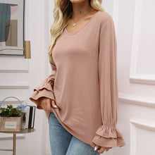 Laden Sie das Bild in den Galerie-Viewer, T-Shirt mit ausgestellten Ärmeln