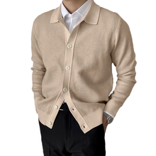Laden Sie das Bild in den Galerie-Viewer, Einfarbige Strickjacke mit Knöpfen