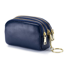 Laden Sie das Bild in den Galerie-Viewer, Mini Geldbörse mit Reißverschluss aus weichem Leder