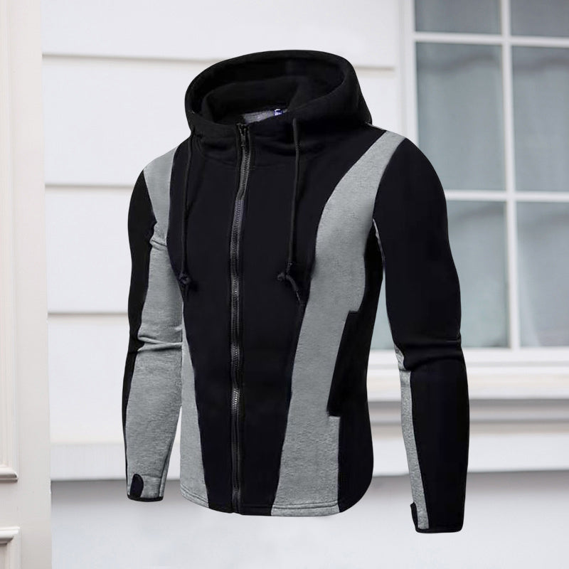 Lässige Fleece-Kapuzenjacke