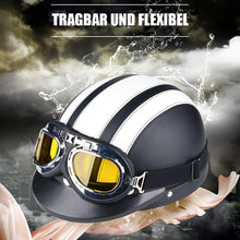 Laden Sie das Bild in den Galerie-Viewer, Motorradhelm mit Schutzbrille