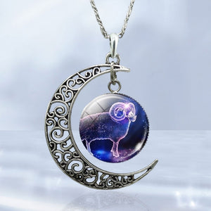Sternzeichen Mond Halskette