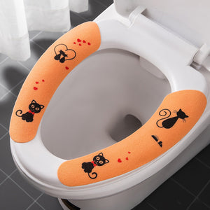 Toilettensitz Cartoon Aufkleber