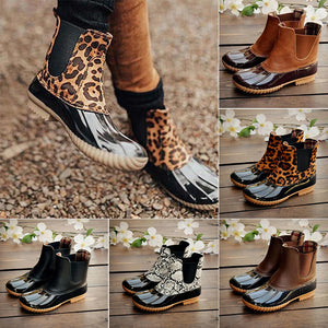 Regenfeste Stiefeletten mit runder Zehenpartie für Damen