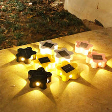 Laden Sie das Bild in den Galerie-Viewer, LED Solar Wandleuchte in Sternform