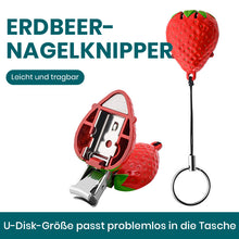 Laden Sie das Bild in den Galerie-Viewer, Kreative Erdbeer-Nagelknipser Aus Edelstahl