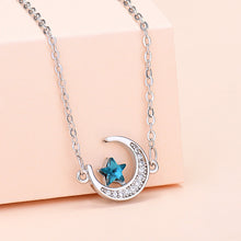 Laden Sie das Bild in den Galerie-Viewer, Stern- und Mondhalskette für Damen
