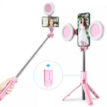 Laden Sie das Bild in den Galerie-Viewer, Selfie-Stick mit LED-Aufhelllicht