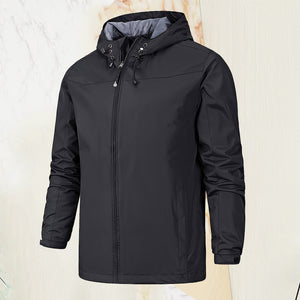 Regenjacke Herren Leicht Wasserdicht Faltbare Regenmantel mit Kapuze