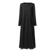 Laden Sie das Bild in den Galerie-Viewer, Spitzen-Fleece-Kleid