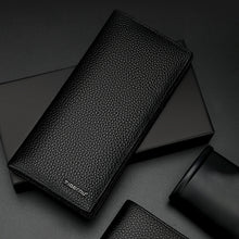 Laden Sie das Bild in den Galerie-Viewer, Schwarze Lange PU-Geldbörse Für Herren