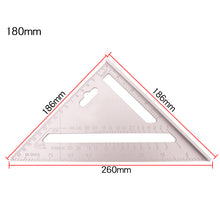 Laden Sie das Bild in den Galerie-Viewer, Dreieckiges und quadratisches Lineal aus Aluminiumlegierung