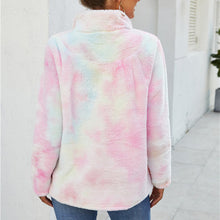 Laden Sie das Bild in den Galerie-Viewer, Plüschjacke mit Regenbogenverlauf