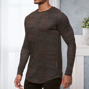 Langärmliges Sport-T-Shirt für Herren