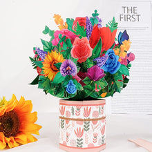 Laden Sie das Bild in den Galerie-Viewer, Papierblumen-Blumenstrauß-Gruß-Karten