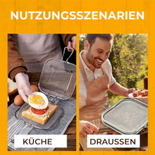 Laden Sie das Bild in den Galerie-Viewer, Tragbares Sandwich Bratengestell aus Edelstahl
