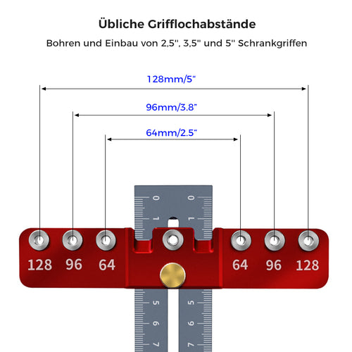 Locher für Schubladengriffe