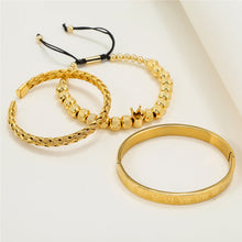 Laden Sie das Bild in den Galerie-Viewer, Kronenarmband aus Edelstahl