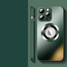 Laden Sie das Bild in den Galerie-Viewer, Magnetische iPhone-Hülle aus mattiertem Glas