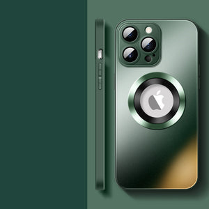 Magnetische iPhone-Hülle aus mattiertem Glas