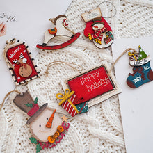 Laden Sie das Bild in den Galerie-Viewer, Weihnachtsdekoration Holzanhänger