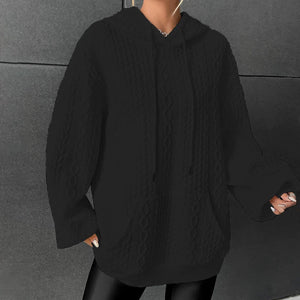 Einfarbiger Hoodie