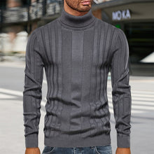Laden Sie das Bild in den Galerie-Viewer, Lässiger Strickpullover mit Rollkragen für Herren