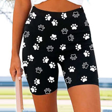 Laden Sie das Bild in den Galerie-Viewer, Fitness-Yoga-Shorts mit buntem Druck