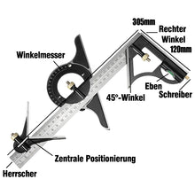 Laden Sie das Bild in den Galerie-Viewer, Multifunktionales Winkellineal