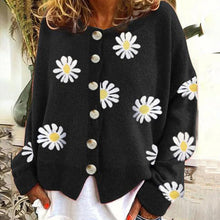 Laden Sie das Bild in den Galerie-Viewer, Süße Strickjacke mit Gänseblümchen